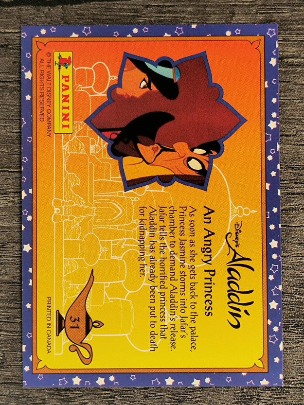 1993 Panini Aladdin #31 An Angry Princess
