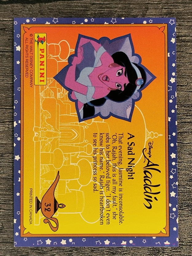 1993 Panini Aladdin #32 A Sad Night