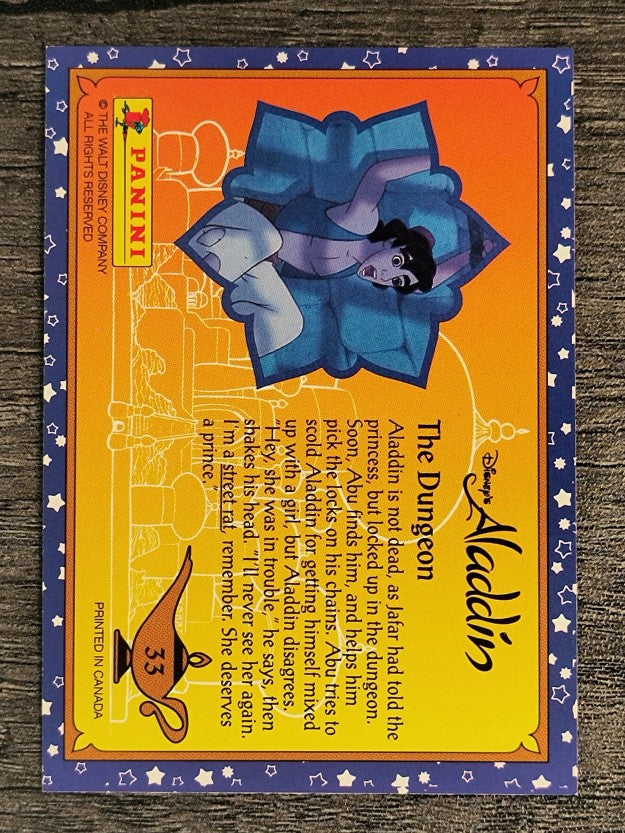 1993 Panini Aladdin #33 The Dungeon