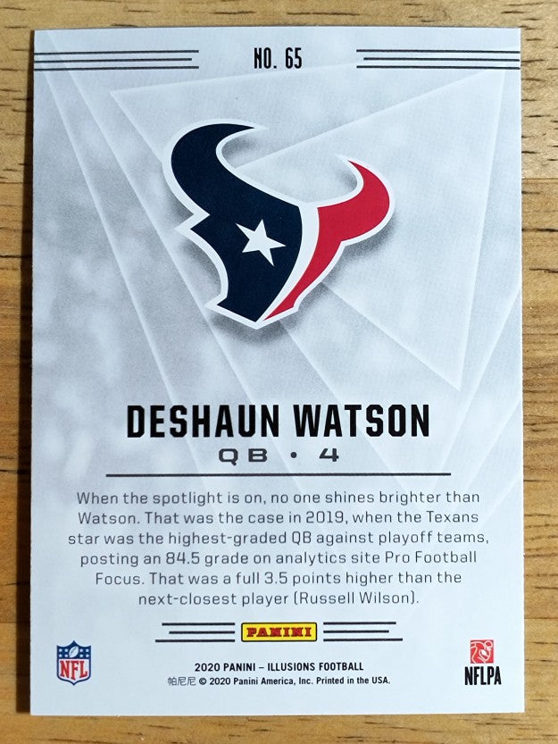 2020 Panini Illusions Retail #65 Deshaun Watson