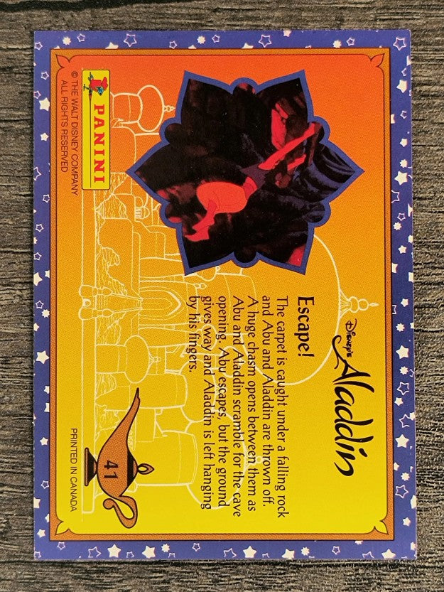 1993 Panini Aladdin #41 Escape