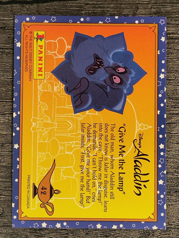1993 Panini Aladdin #42 Give Me the Lamp