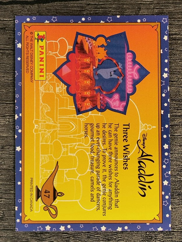 1993 Panini Aladdin #47 Three Wishes