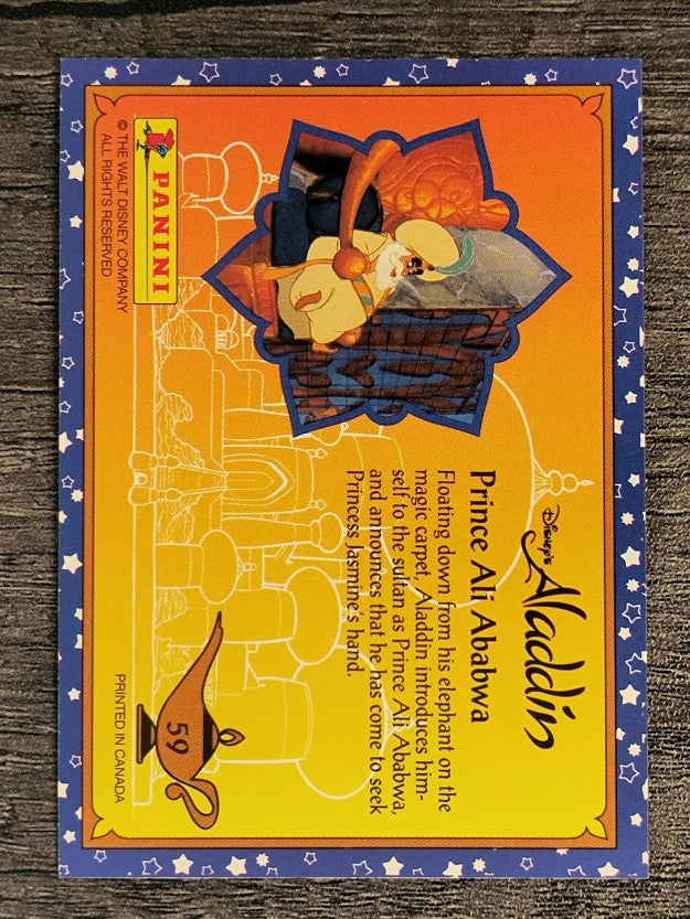 1993 Panini Aladdin #59 Prince Ali Ababwa