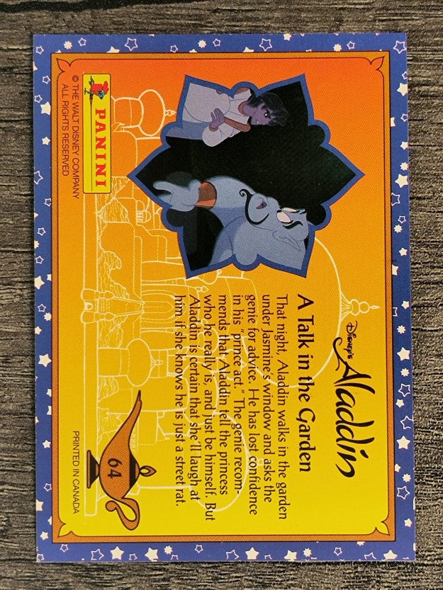 1993 Panini Aladdin #64 A Talk in the Garden