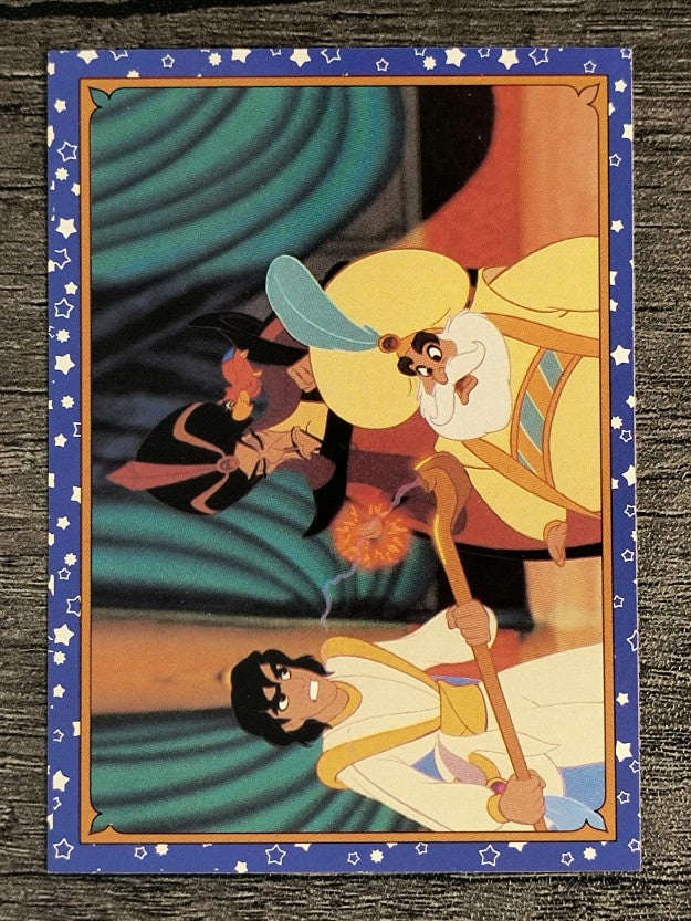 1993 Panini Aladdin #77 A Sorcerer Exposed