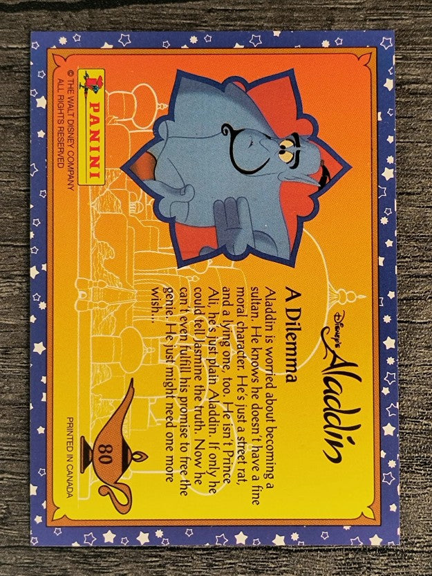 1993 Panini Aladdin #80 A Dilemma