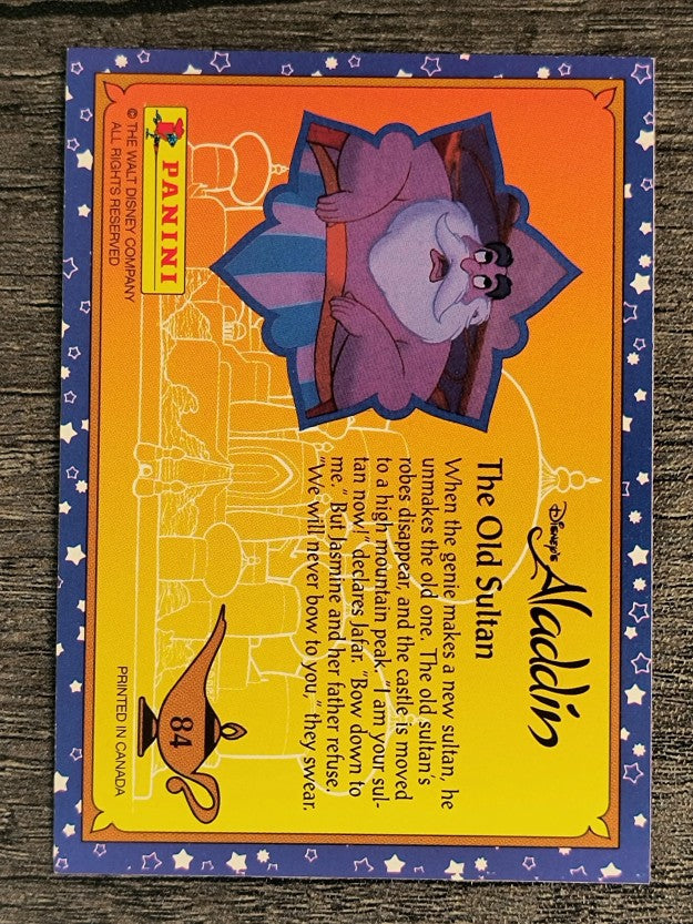 1993 Panini Aladdin #84 The Old Sultan