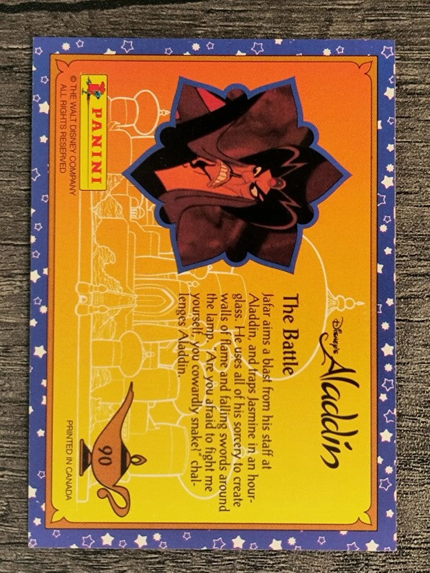 1993 Panini Aladdin #90 The Battle