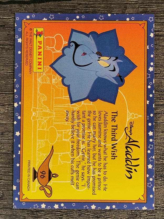 1993 Panini Aladdin #96 The Third Wish