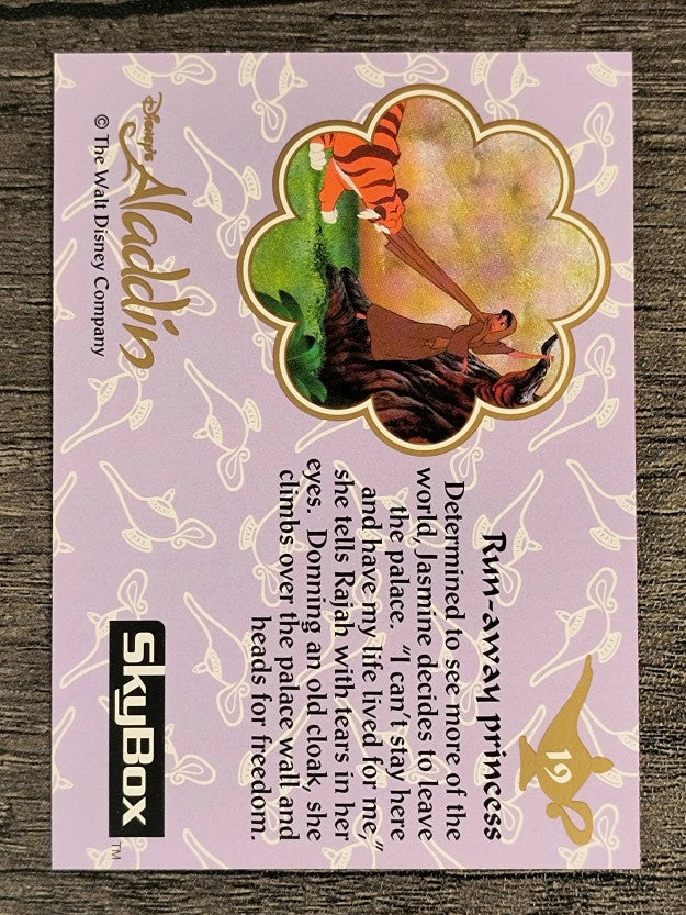 1993 SkyBox Aladdin #19 Run-away princess