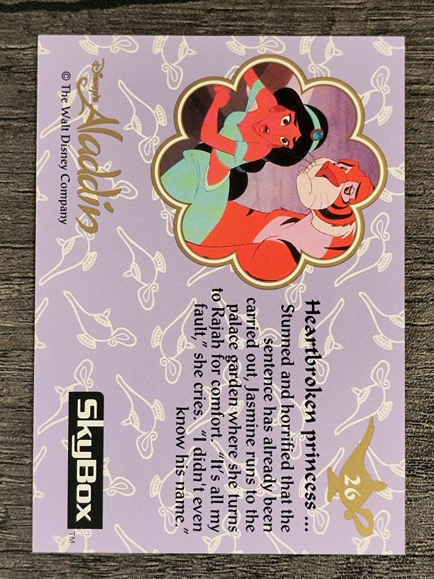 1993 SkyBox Aladdin #26 Heartbroken princess
