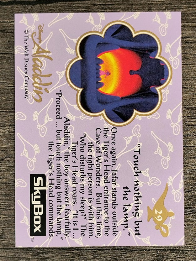 1993 SkyBox Aladdin #29 Touch nothing but the lamp