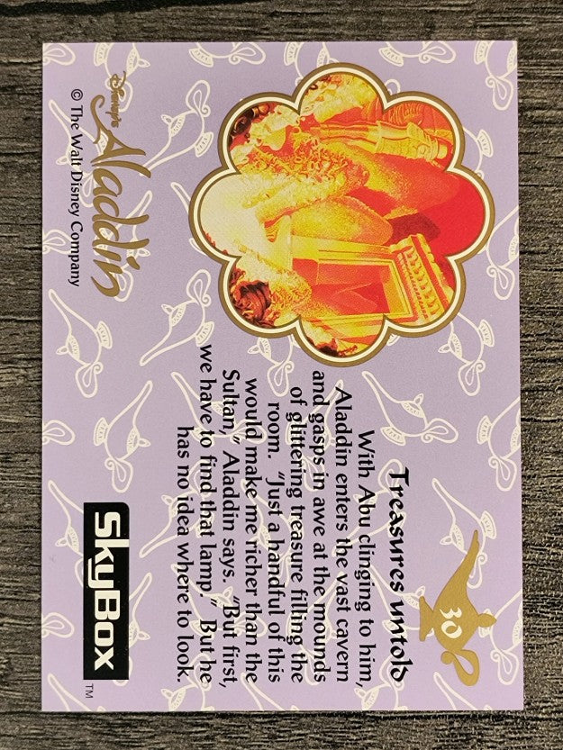 1993 SkyBox Aladdin #30 Treasures untold