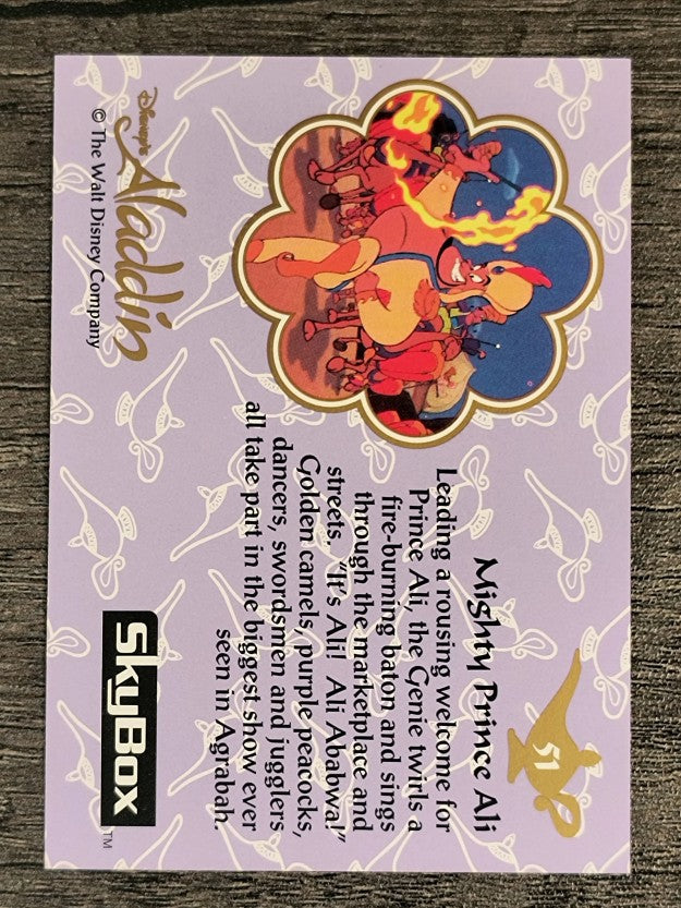 1993 SkyBox Aladdin #51 Mighty Prince Ali