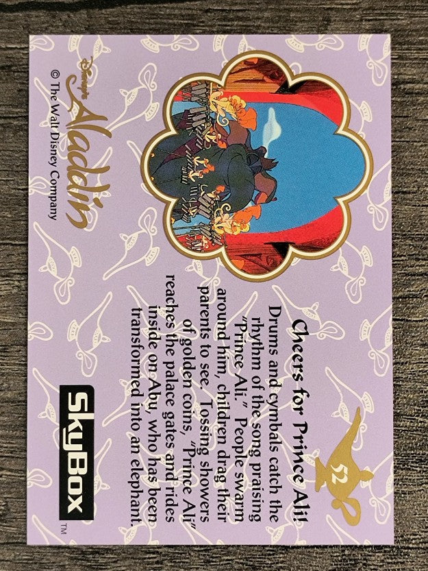 1993 SkyBox Aladdin #52 Cheers for Prince Ali