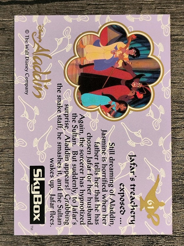 1993 SkyBox Aladdin #61 Jafar's treachery exposed