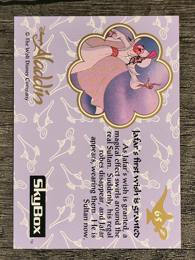 1993 SkyBox Aladdin #65 Jafar's first wish is granted