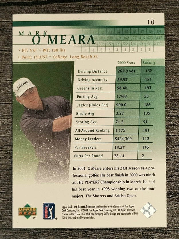 2001 Upper Deck #10 Mark O'Meara