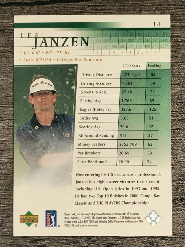 2001 Upper Deck #14 Lee Janzen