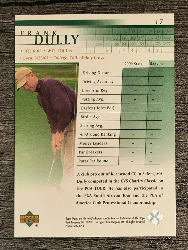 2001 Upper Deck #17 Frank Dully RC