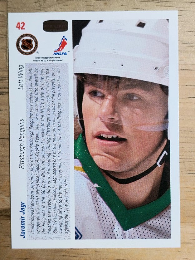 1991-92 Upper Deck #42 Jaromir Jagr ART