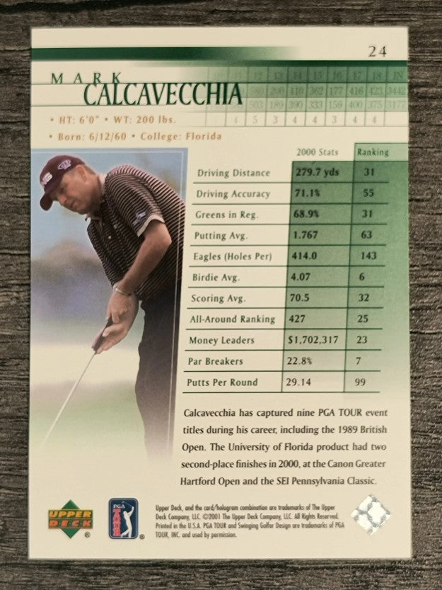 2001 Upper Deck #24 Mark Calcavecchia