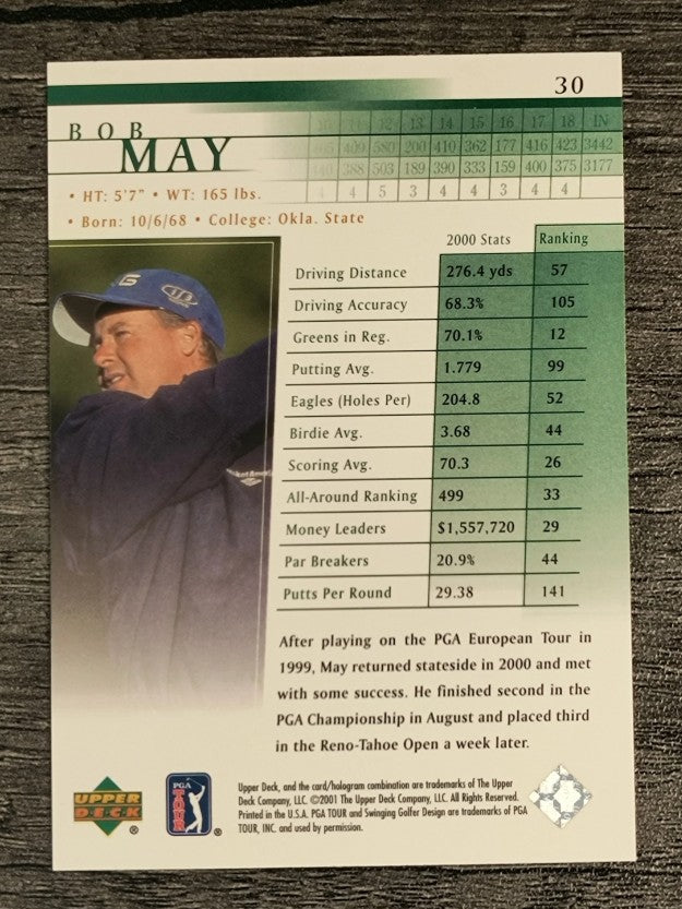2001 Upper Deck #30 Bob May RC