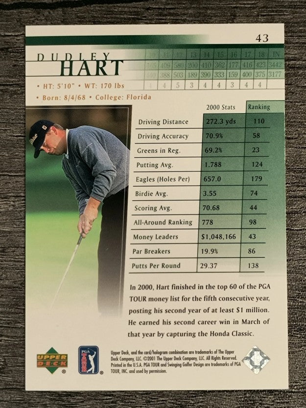 2001 Upper Deck #43 Dudley Hart