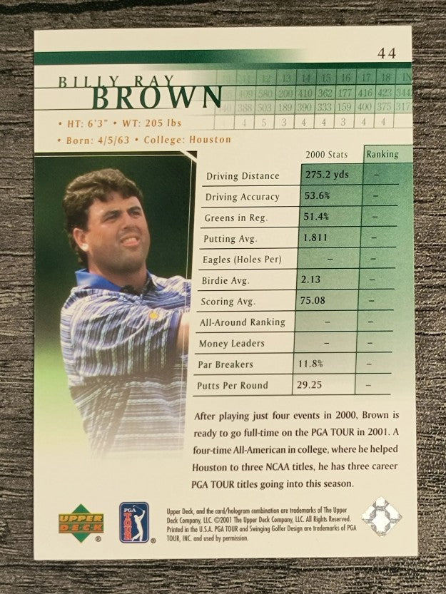 2001 Upper Deck #44 Billy Ray Brown