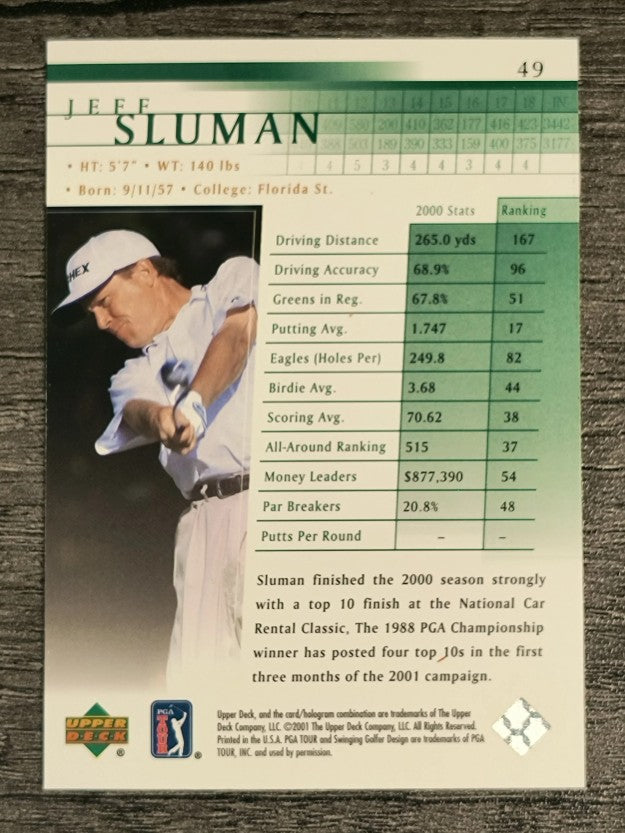 2001 Upper Deck #49 Jeff Sluman