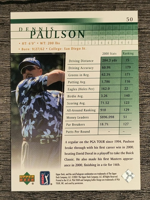 2001 Upper Deck #50 Dennis Paulson RC