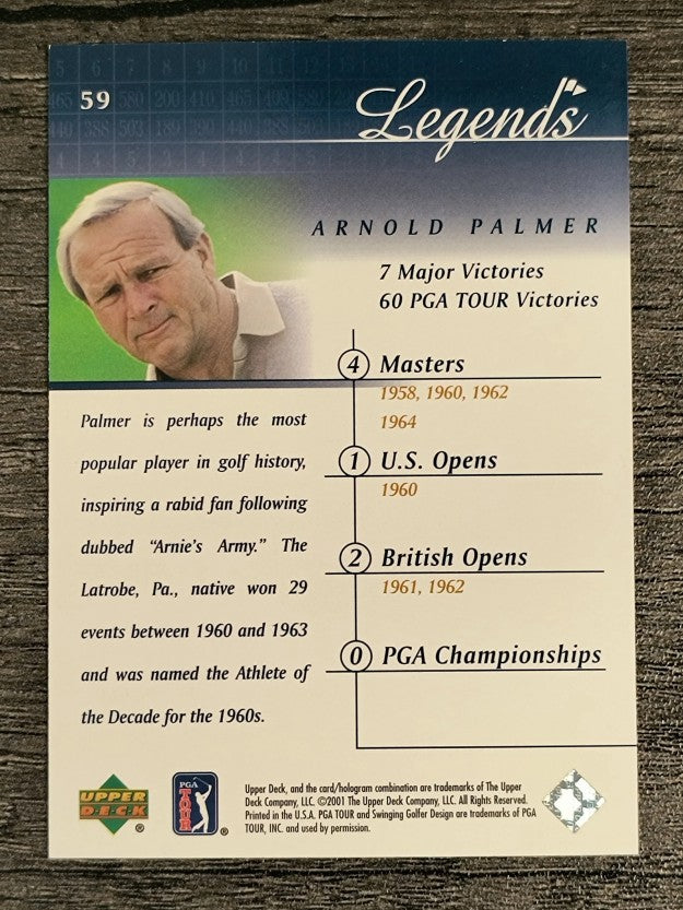 2001 Upper Deck #59 Arnold Palmer