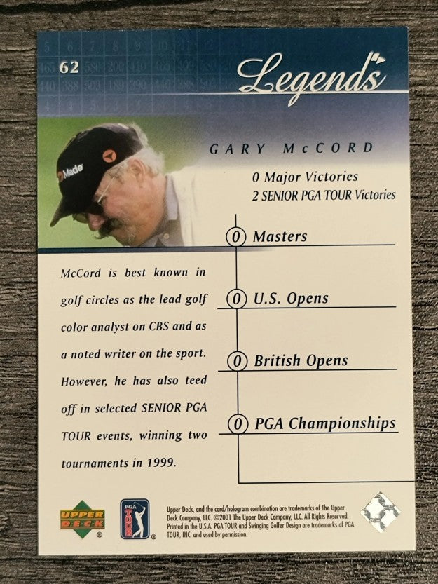 2001 Upper Deck #62 Gary McCord
