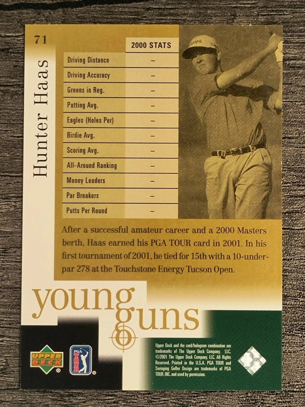 2001 Upper Deck #71 Hunter Haas YG RC