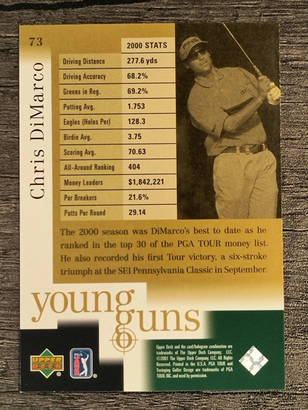 2001 Upper Deck #73 Chris DiMarco YG RC