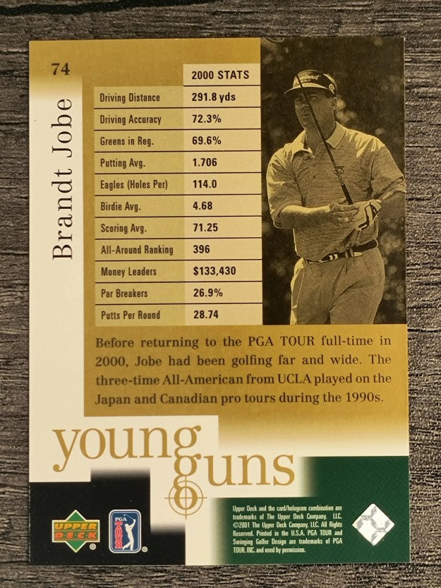 2001 Upper Deck #74 Brandt Jobe YG