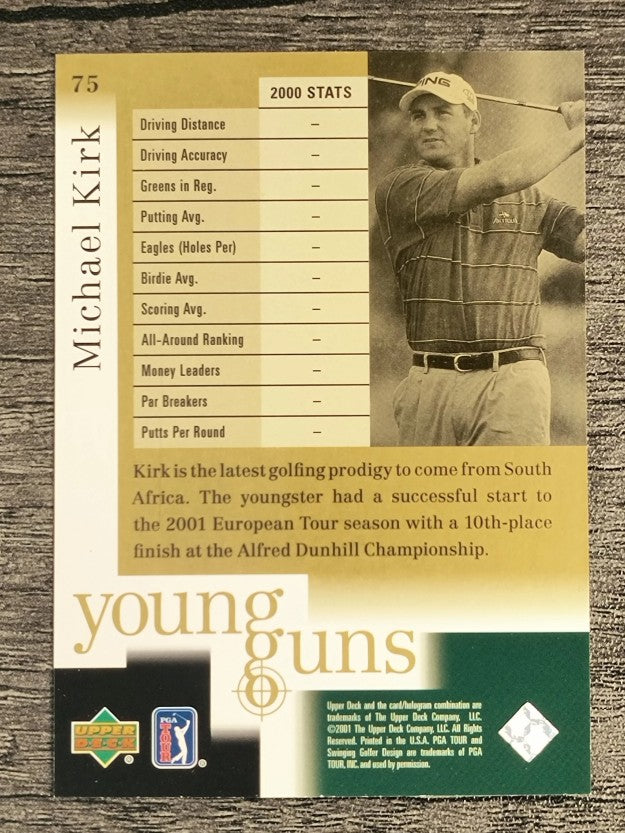 2001 Upper Deck #75 Michael Kirk YG RC