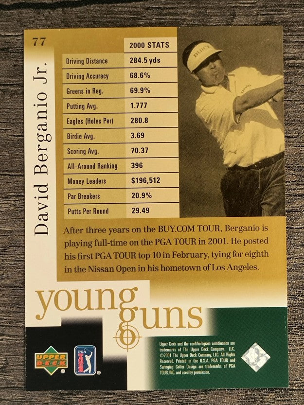2001 Upper Deck #77 David Berganio YG RC