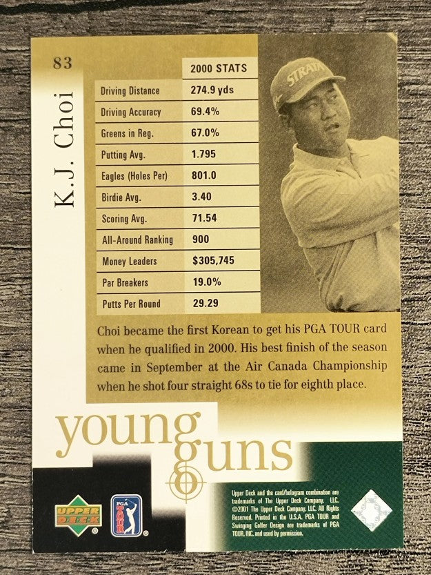 2001 Upper Deck #83 K.J. Choi YG RC