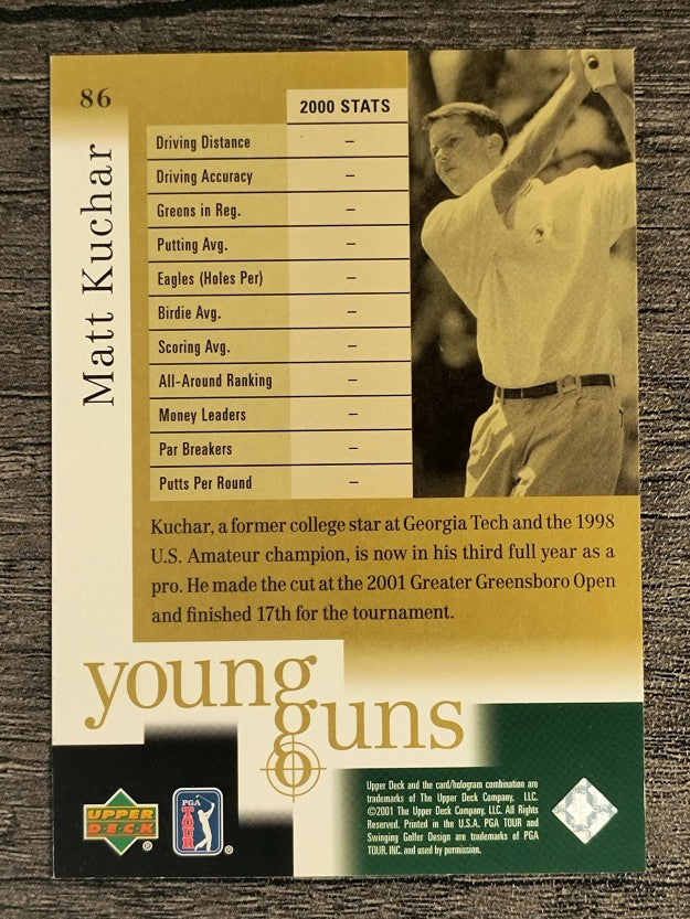 2001 Upper Deck #86 Matt Kuchar YG RC