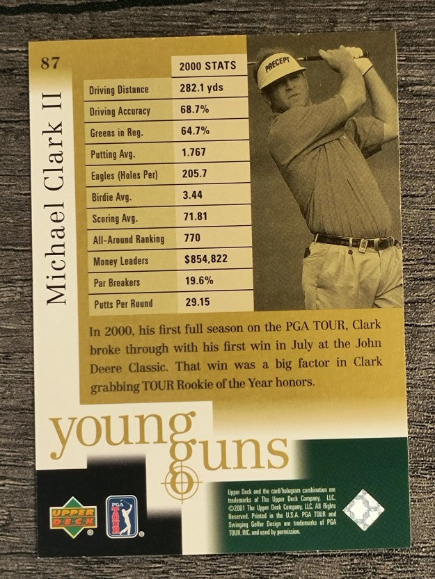 2001 Upper Deck #87 Michael Clark II YG RC