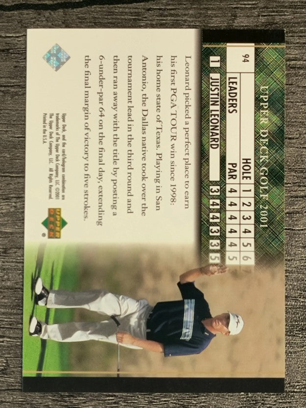 2001 Upper Deck #94 Justin Leonard LB