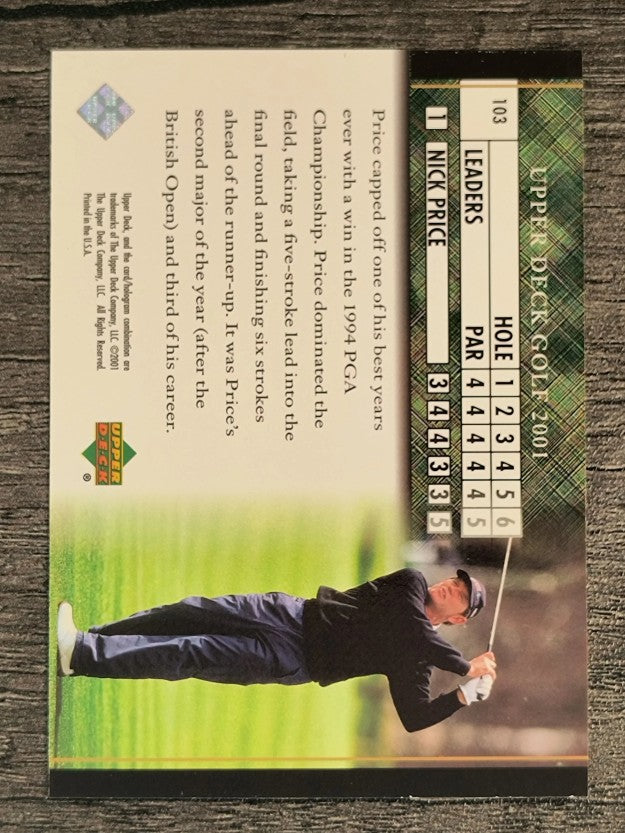 2001 Upper Deck #103 Nick Price LB