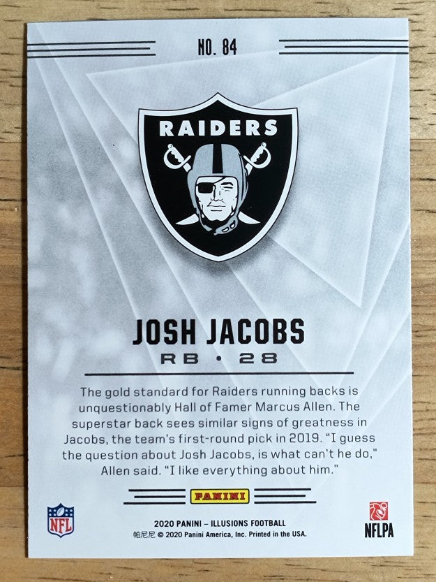 2020 Panini Illusions Retail #84 Josh Jacobs