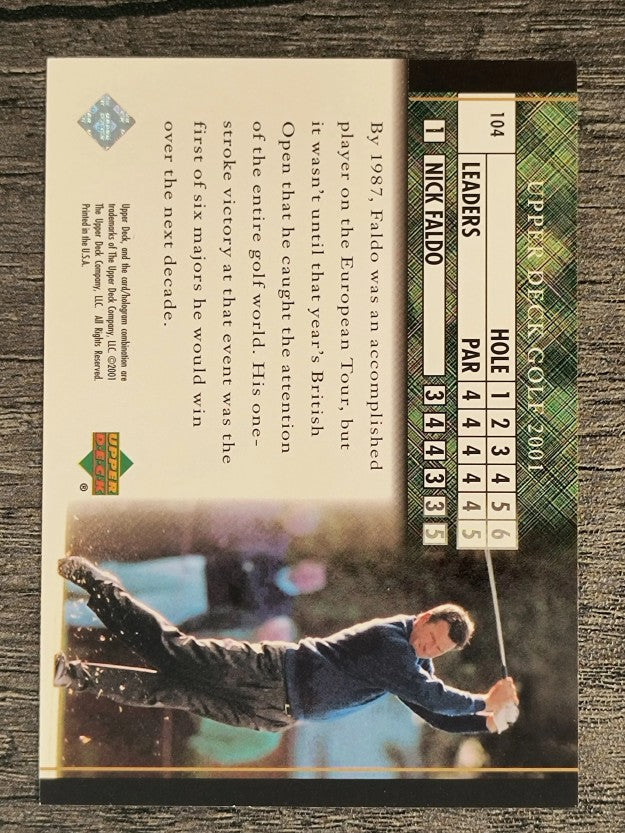 2001 Upper Deck #104 Nick Faldo LB