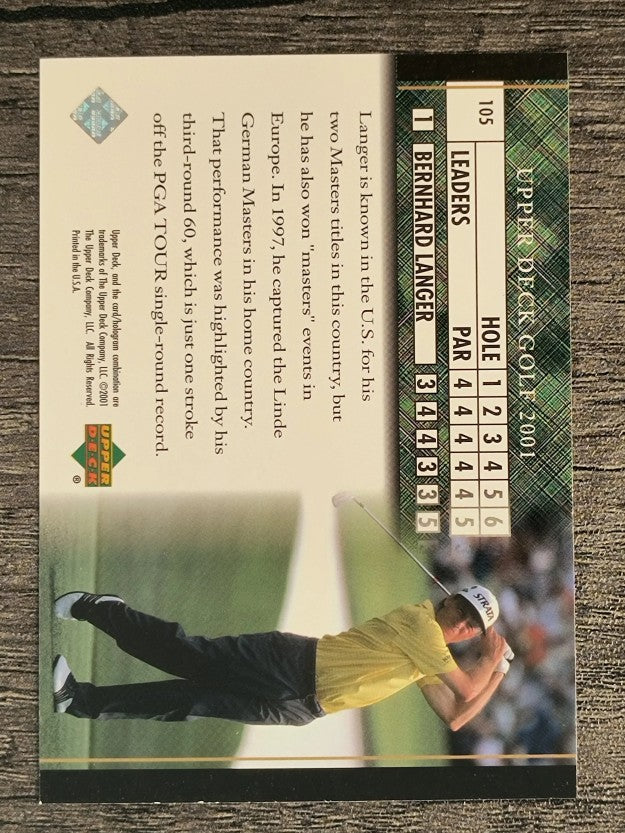 2001 Upper Deck #105 Bernhard Langer LB