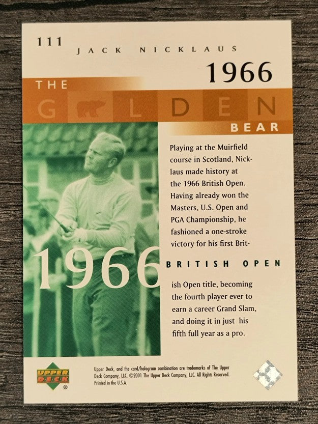 2001 Upper Deck #111 J.Nicklaus GB 66 British