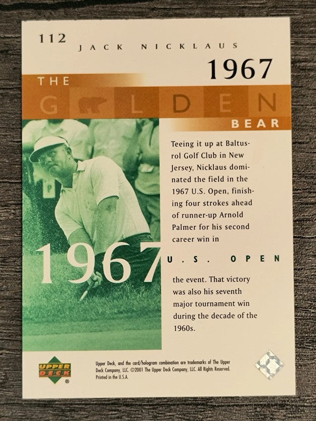 2001 Upper Deck #112 J.Nicklaus GB 67 US Open