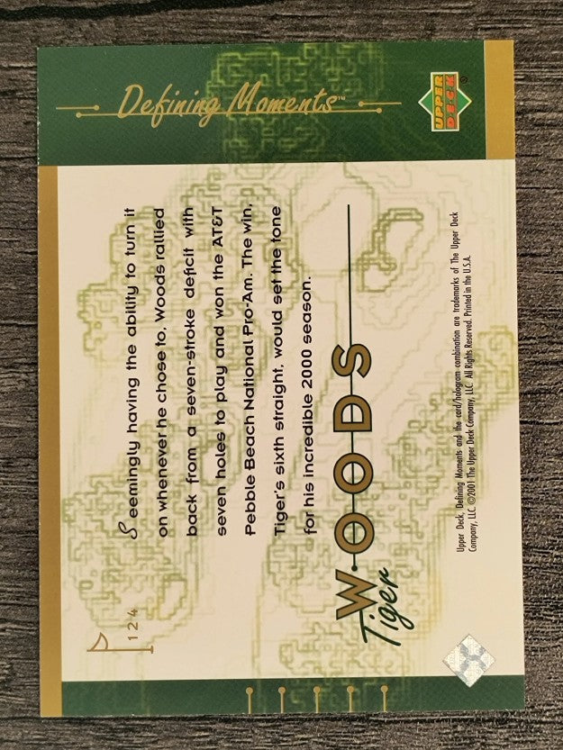2001 Upper Deck #124 Tiger Woods DM